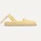 The D'Orsay Espadrille in Sunshine Stripe, shown from the side. 