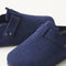 The toe and vamp of The Men's Clog in ReVelvet™ Deep Navy.