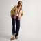 Alternate view of a model wearing The Penny Clog in ReVelvet™ Rodeo Torte. 