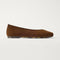 The Max Square Ballerina in ReVelvet Russet shown from the side.