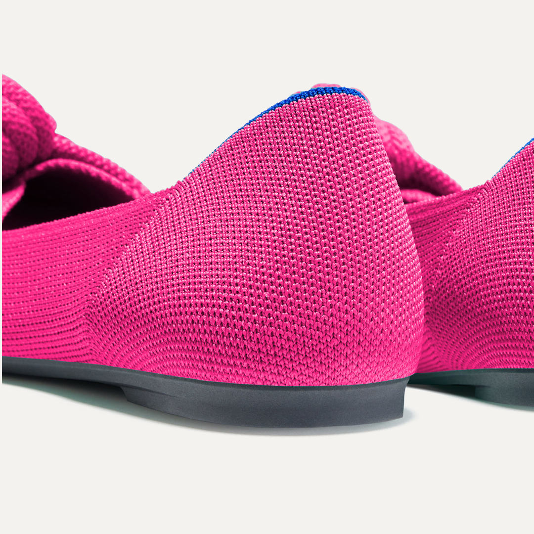 A close up view of the heel of The Knot Point II.