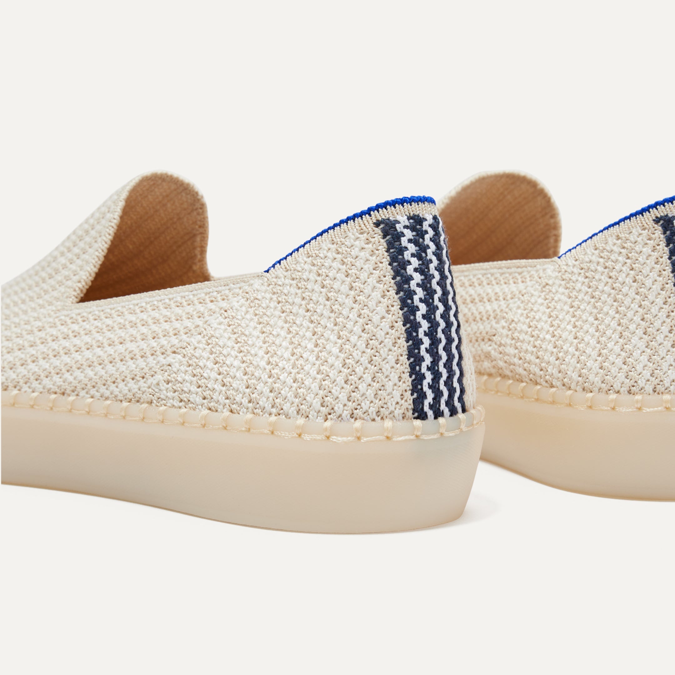 A close up view of the heel of the Original Slip On Sneaker.