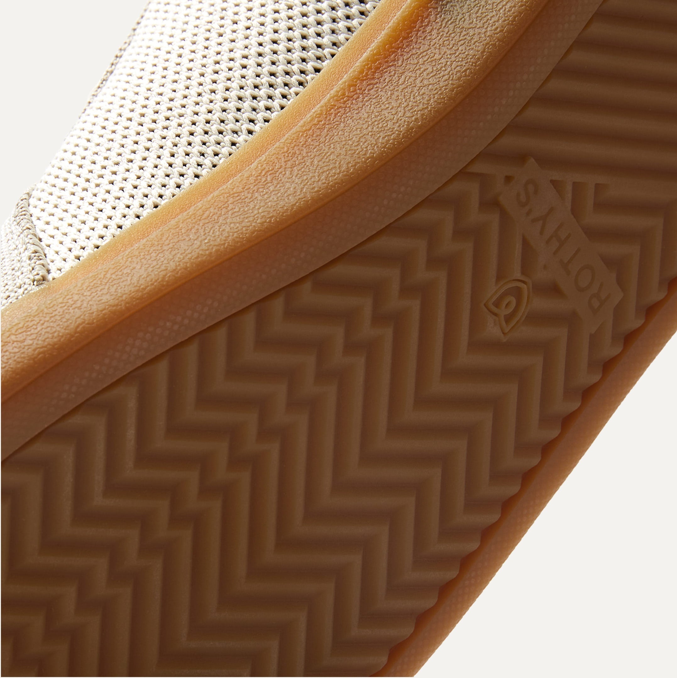 A close up view of the outsole of The RS01 Sneaker.