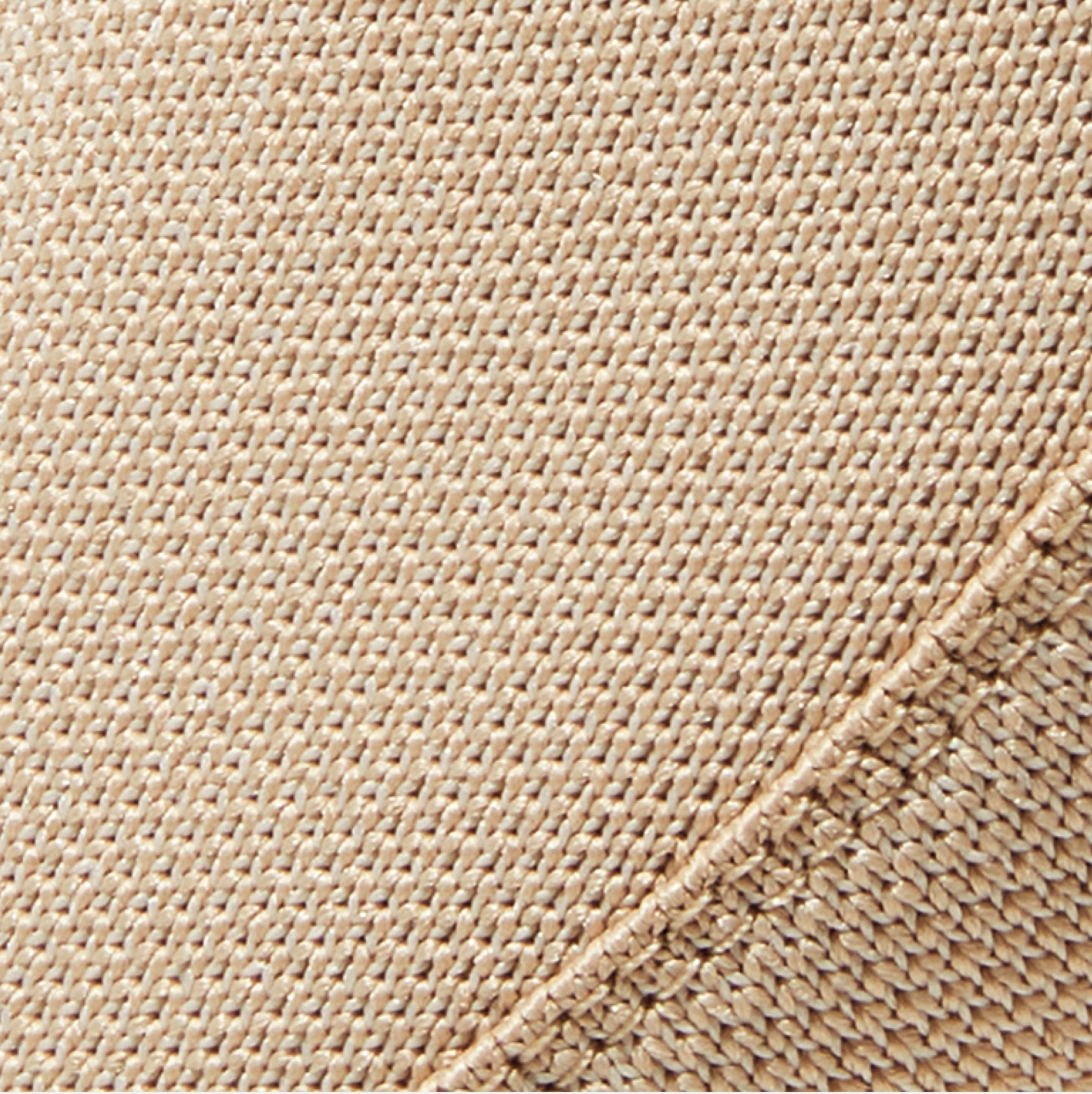 A swatch of light brown rPET knit.