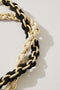 Close up of The Shoulder Strap in Black.